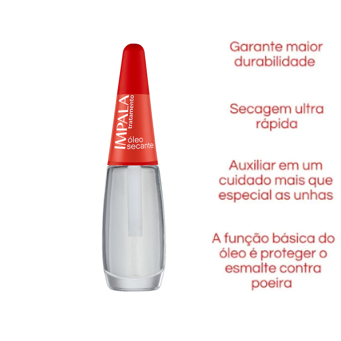 Esmalte Impala Tratamento Óleo Secante 7,5 ml