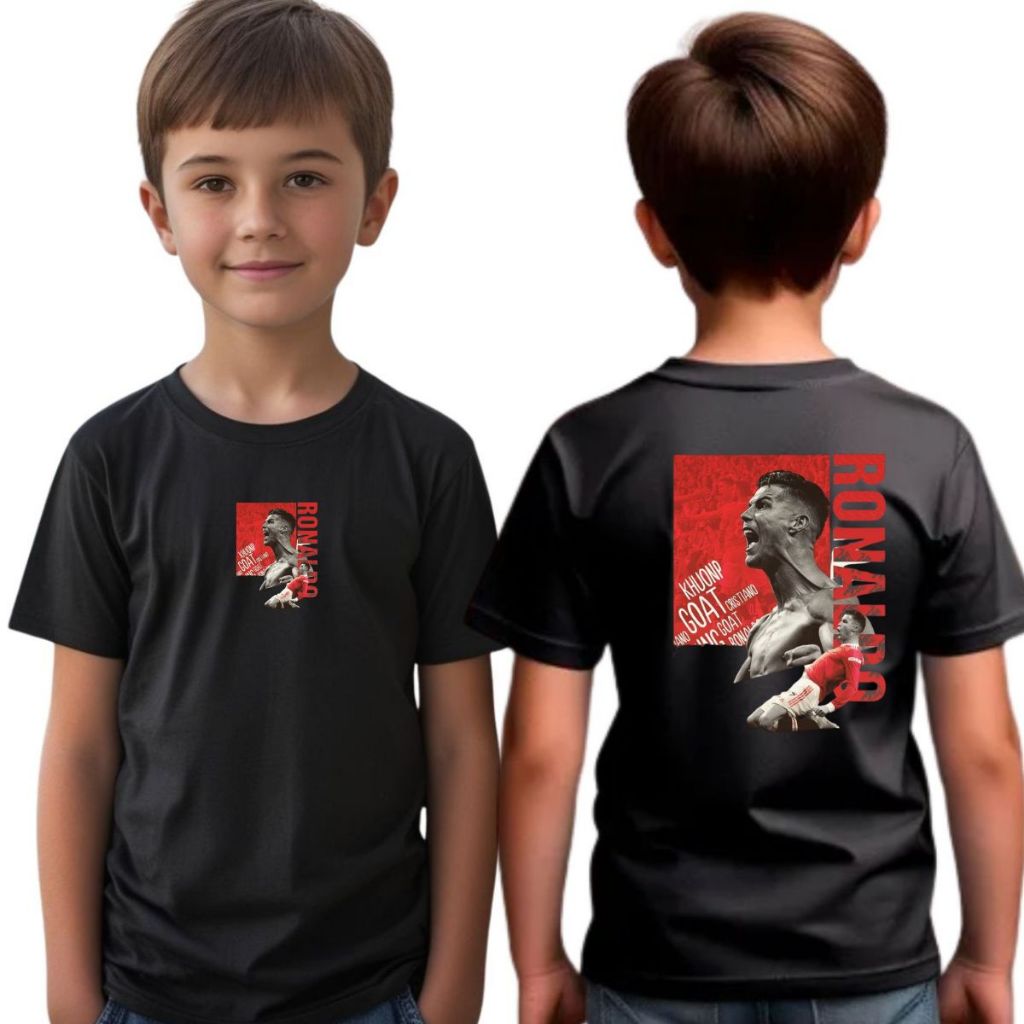 Camiseta Infantil Cristiano Ronaldo CR7 Futebol Melhor do Mundo Blusa Unissex