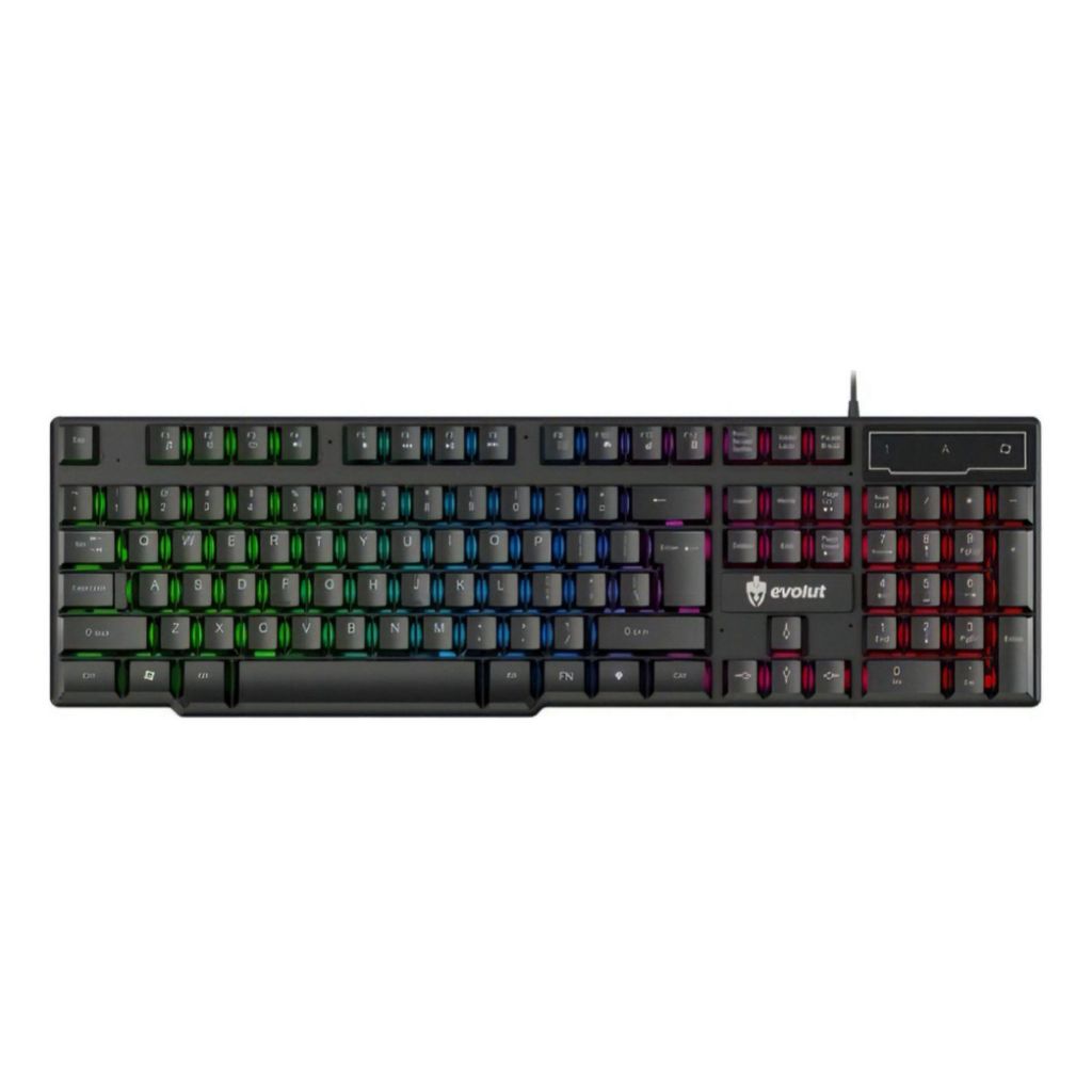 Teclado Gamer Com Luz Led Usb Com Fio-evolut Eg-206 Hawke