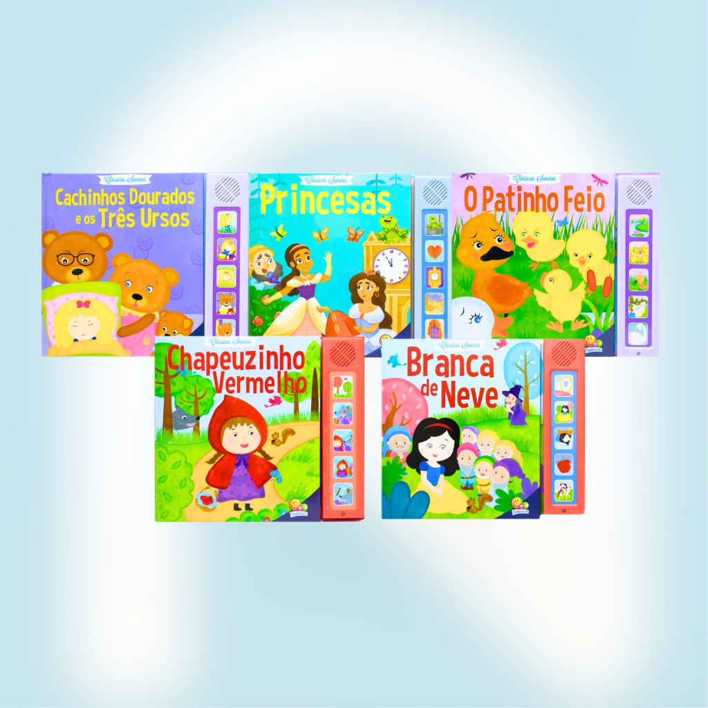 Livro Sonoro / Clássicos / Conto de Fadas / + 3 Anos em Oferta na Shopee