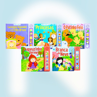 Livro Sonoro / Clássicos / Conto de Fadas / + 3 Anos em Oferta na Shopee
