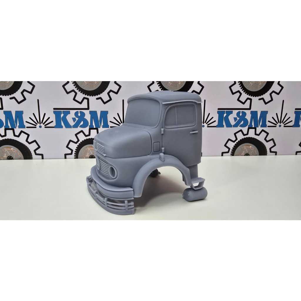 Miniatura Cabine Caminhão Em Resina 1113 Muriçoca 1/32 Grey