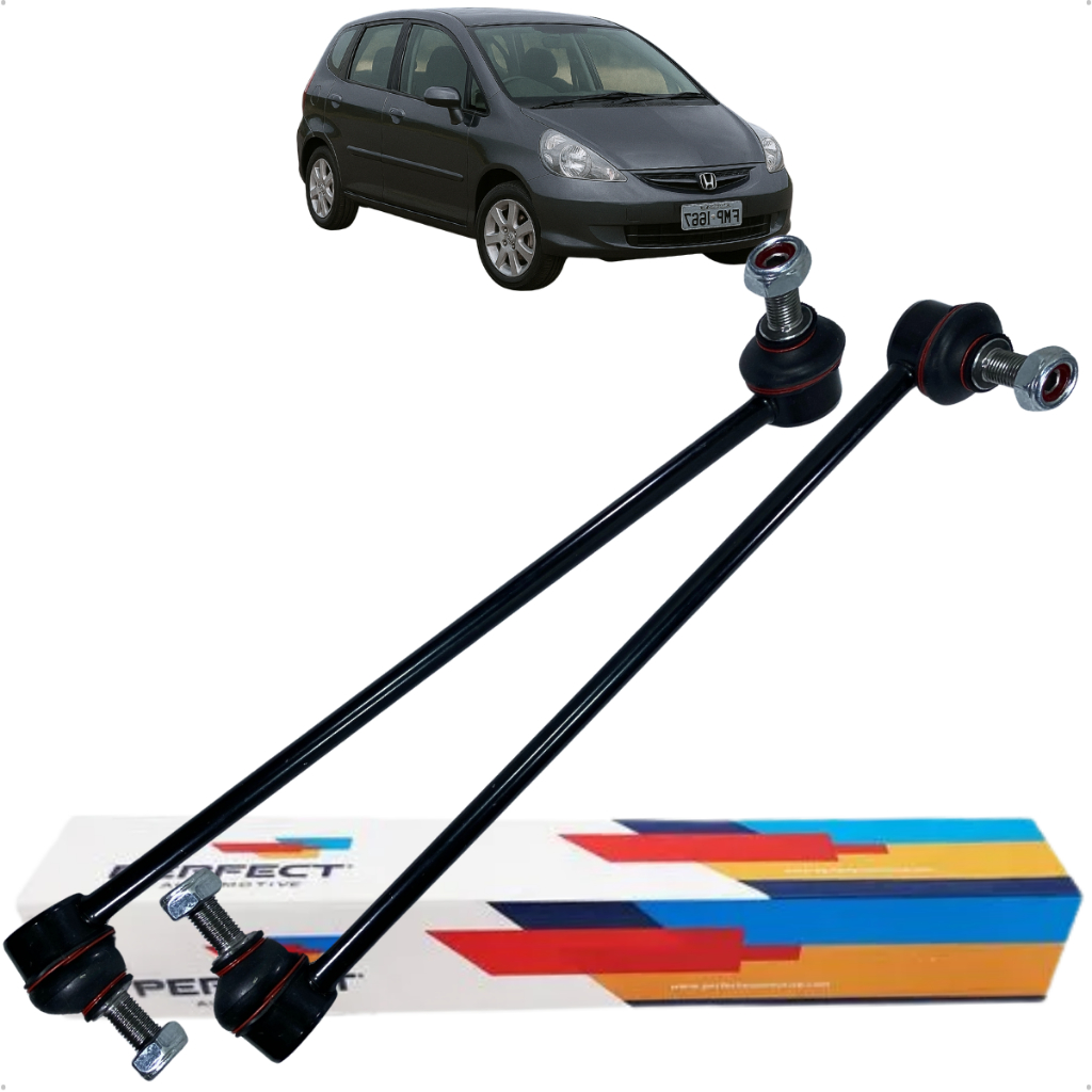 Par Bieleta Barra Suspensão Dianteira Fit 2001 A 2008