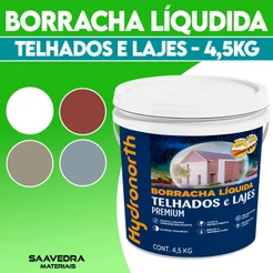 Borracha Líquida Top 5kg Hydronorth Telhados E Lajes