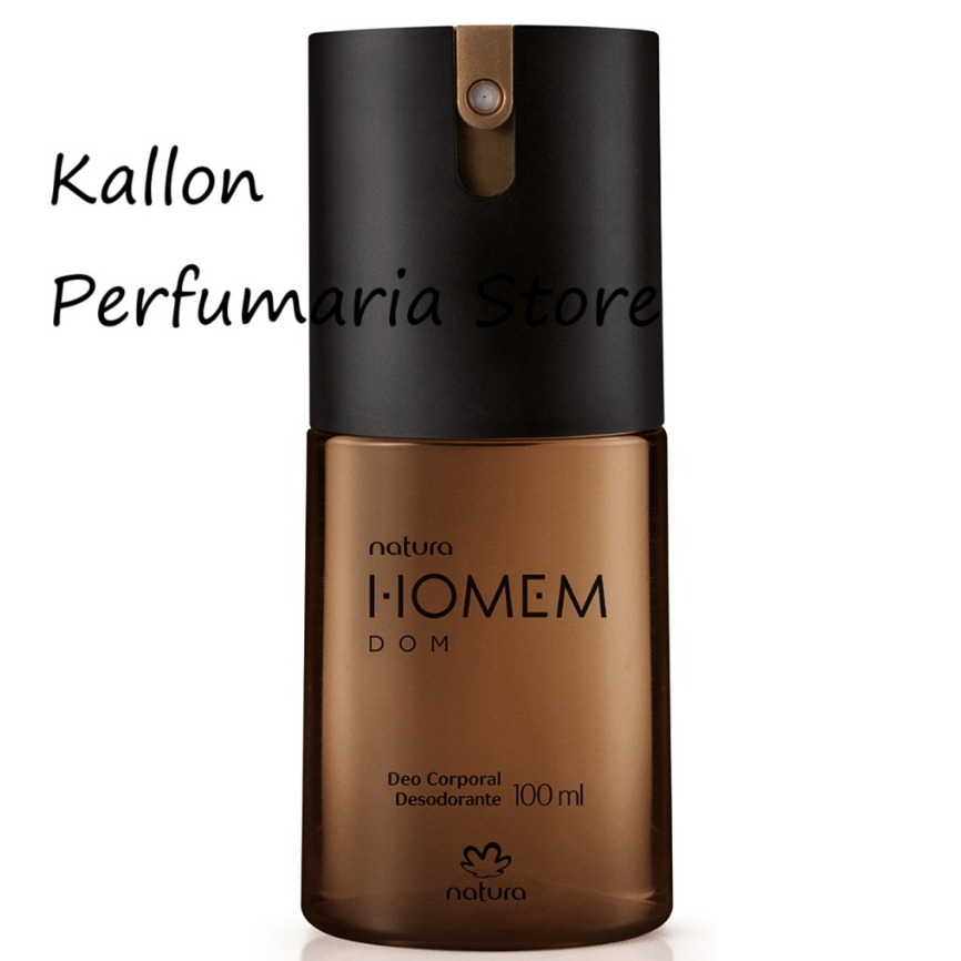 Desodorante Corporal Natura Homem Dom 100 ml, Amadeirado, Natura Cosméticos