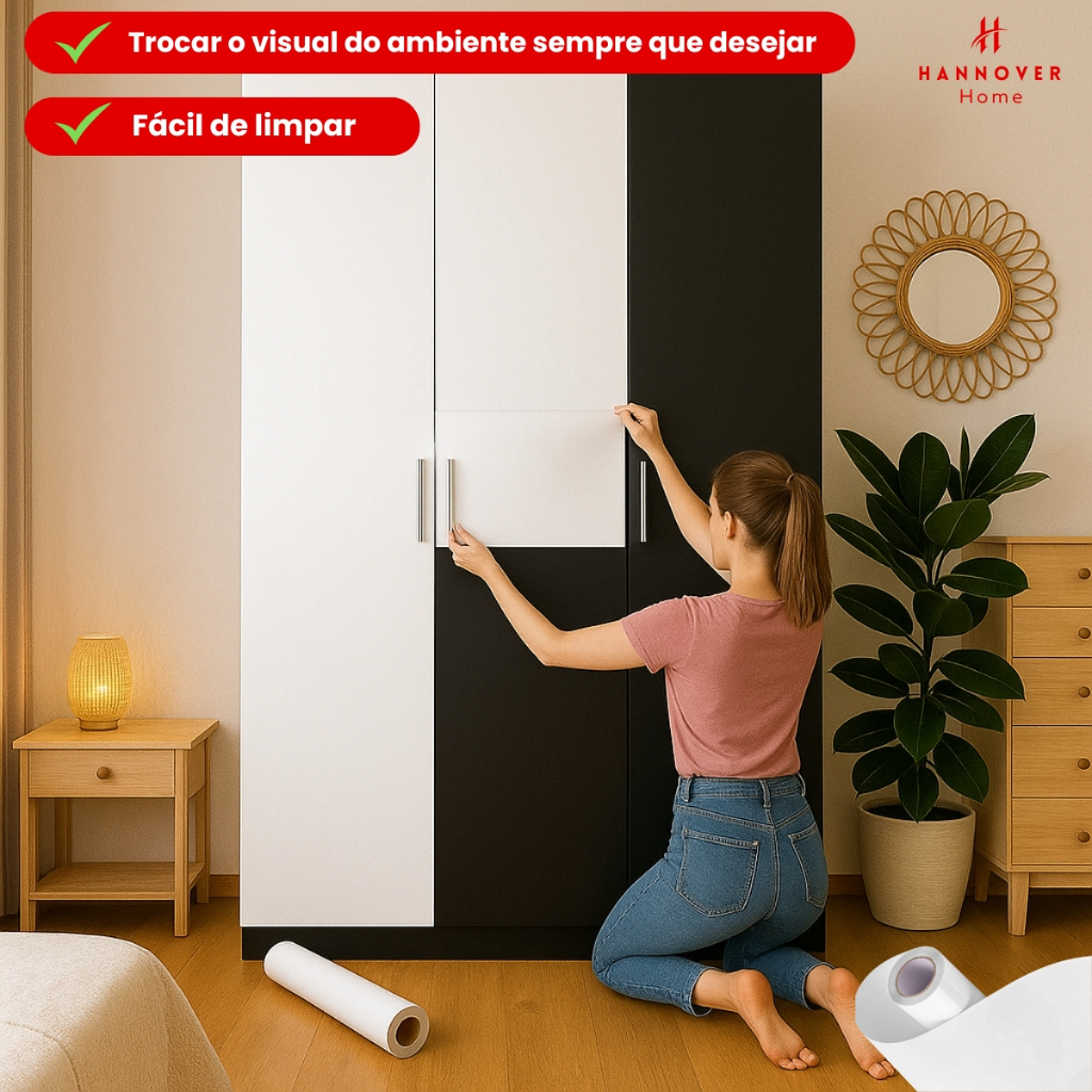 Papel Adesivo Preto ou Branco 10 Metros Lavável Papel De Parede Autocolante Autoadesivo Fosco