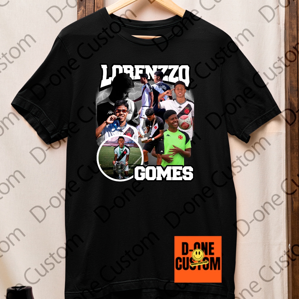 Camisa Camiseta Jogador Lorenzzo Gomes Time Futebel Sub17 Homenagem Atleta