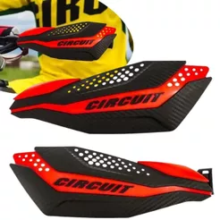 Protetor De Mão Circuit Dakar Carbono Com Haste Nylon Uso Universal Moto Big Trail Off Road Urbano