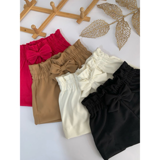 Short Infantil Menina Blogueirinha com Laço na Cintura – Estilo Alfaiataria Elegante em Oferta na Shopee