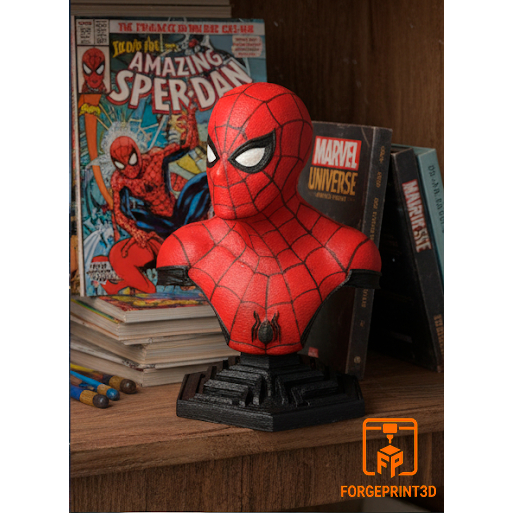 🕷️ Spider-Man (Homen Aranha) – Busto Impressão 3D Pintado à Mão 15 CM