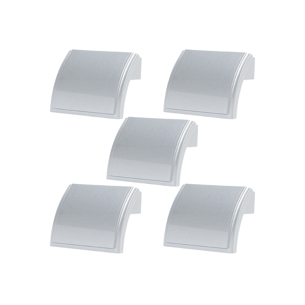 5 Peças Puxador Guarda Roupa De Borda Alfa Quarto 32mm Moveis