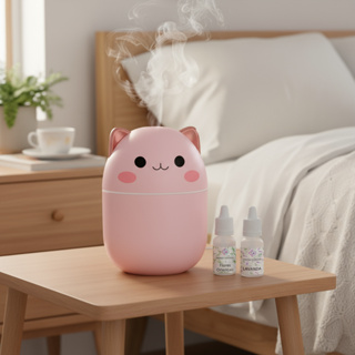 Umidificador de Ar Gatinho FELIZ + 1 ou 2 Essência Concentrada Hidrossolúvel difusor de aroma em Oferta na Shopee