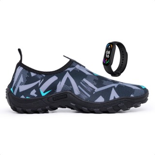 SAPATO SAPATILHA NAUTICA NEOPREME ANTIDERRAPANTE FLEXIVEL IDEAL PARA PRAIA LAZER+RELOGIO em Oferta na Shopee