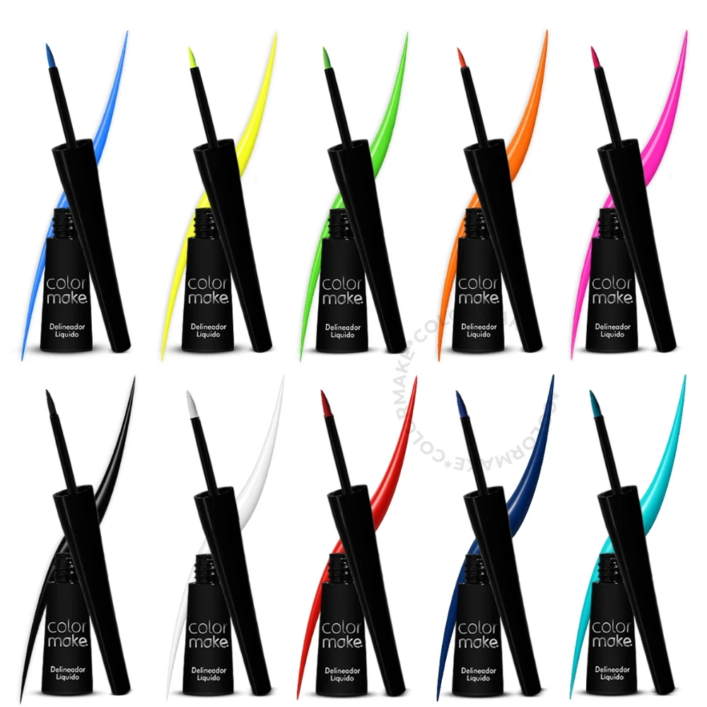 Delineador Líquido Colormake 3ml Alta Pigmentação Maquiagem