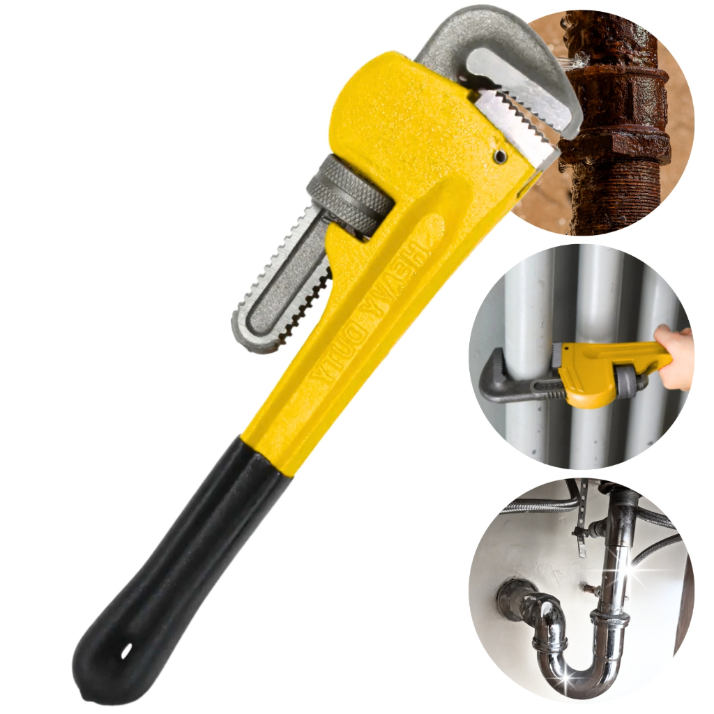 Chave Grifo Profissional Aço Reforçado Ajustável Encanamento Tarefas Pesadas