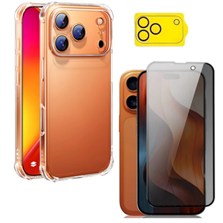 Capa capinha Anti Impacto + Película 3d 9d Priva + Película Câmera Para iPhone 17, 17 Air, 17 Pro, 17 Pro Max em Oferta na Shopee