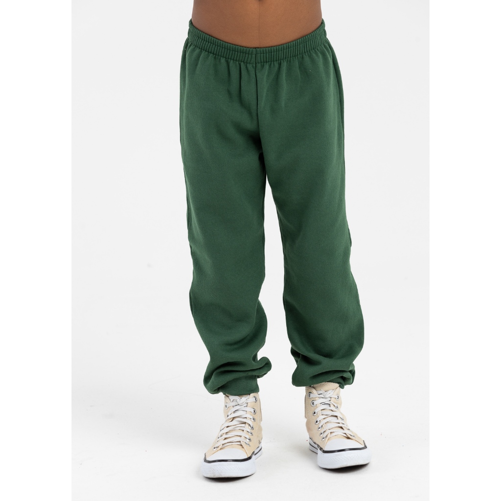 Calça Moletinho Com Punho Infantil Unissex Meia Estação Sem pelucia