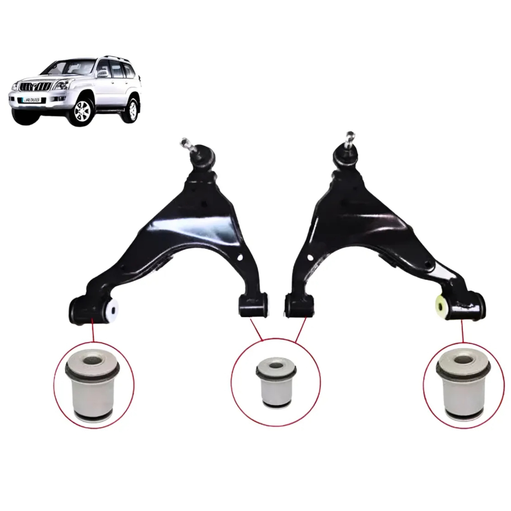KIT BUCHA BALANCA INFERIOR PARA HILUX E LAND CRUISER 2.5 E 3.0 2005 A 2015
