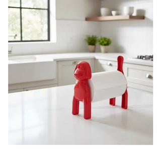 Porta Papel Toalha Dog Cachorro Vermelho em Oferta na Shopee