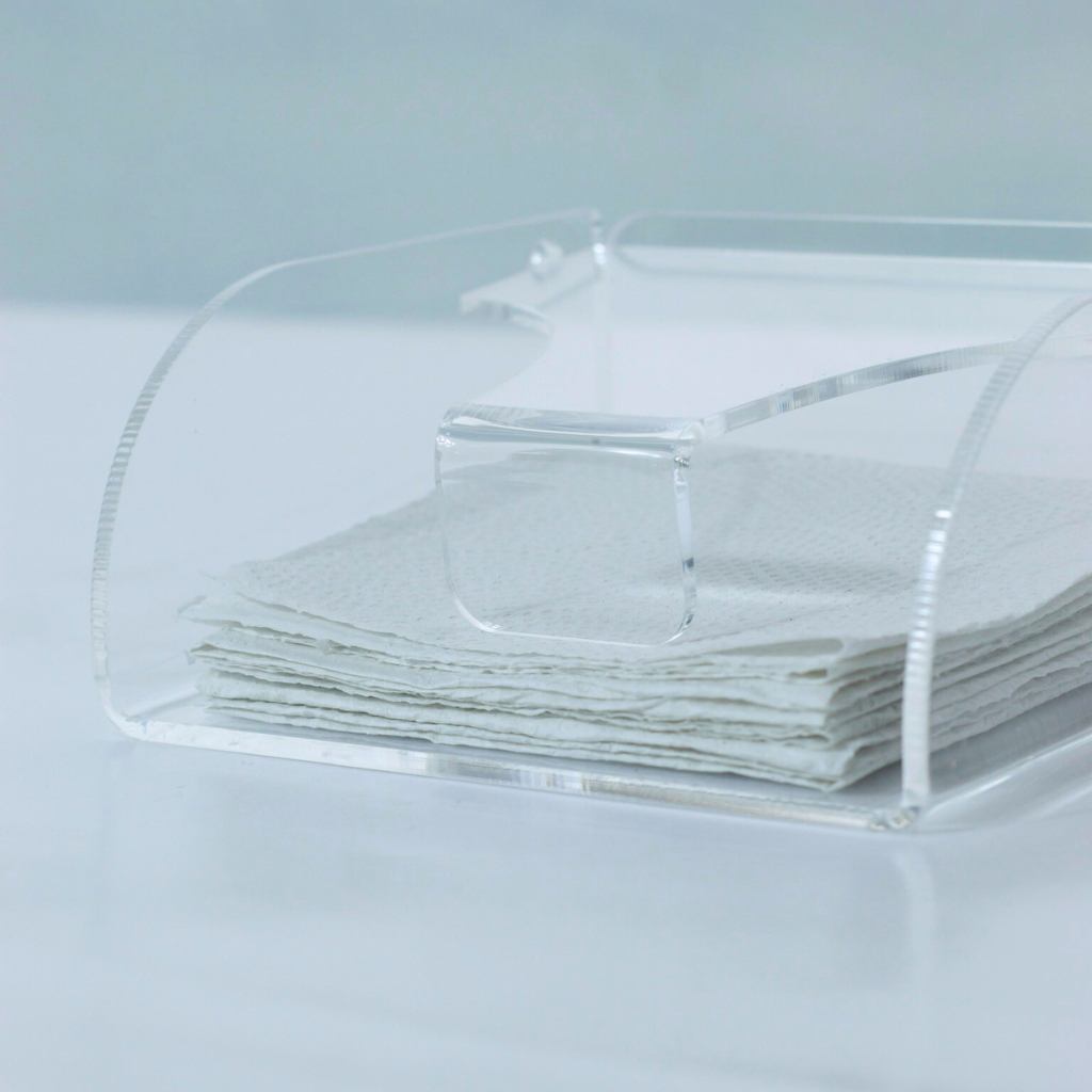 Porta Guardanapo Acrílico Cristal em Oferta na Shopee