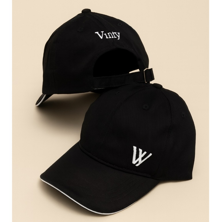 Bone Vinty Original Logo Mini Fecho Fitão Fivela Regulável Aba Curva — imagem 2 de 2