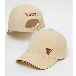 Bone Vinty Original Logo Mini Fecho Fitão Fivela Regulável Aba Curva