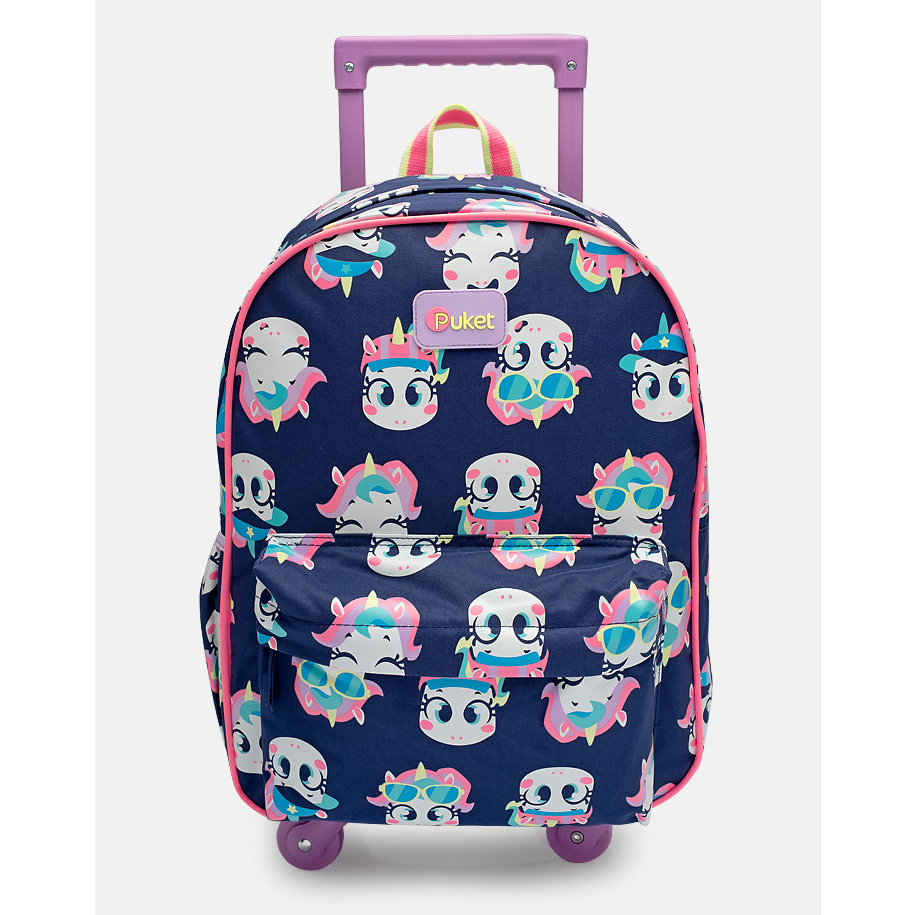 Mochila com Rodinhas Menina Infantil Escolar Estampa Unicórnio Tênis Puket em Oferta na Shopee