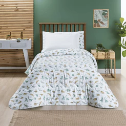 Edredom Solteiro Kids 200 Fios Percal Estampado Avulso Cobertor Enchimento Soft Dupla Face Macio