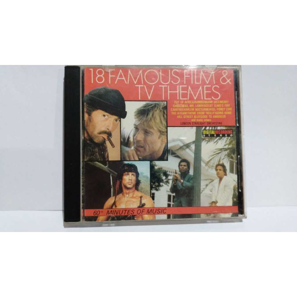 CD coletânea músicas de filmes trilha sonora 18 famous Film & TV themes
