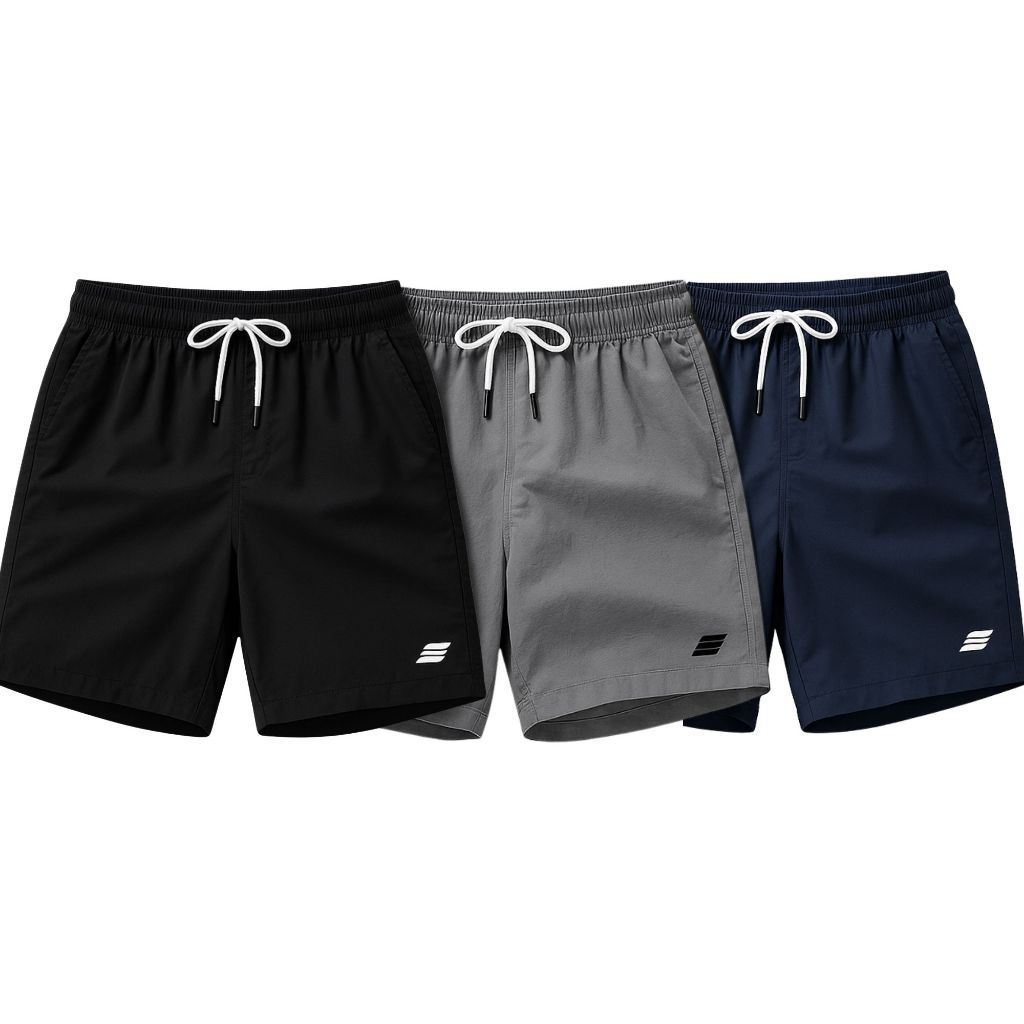 3 Bermudas Masculina Dry Fit Short Academia Masculino Tactel Elastano
