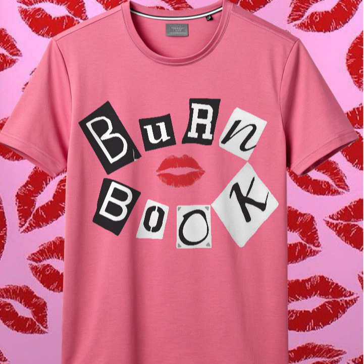 Camiseta Rosa Burn Book Meninas Malvadas Plastic