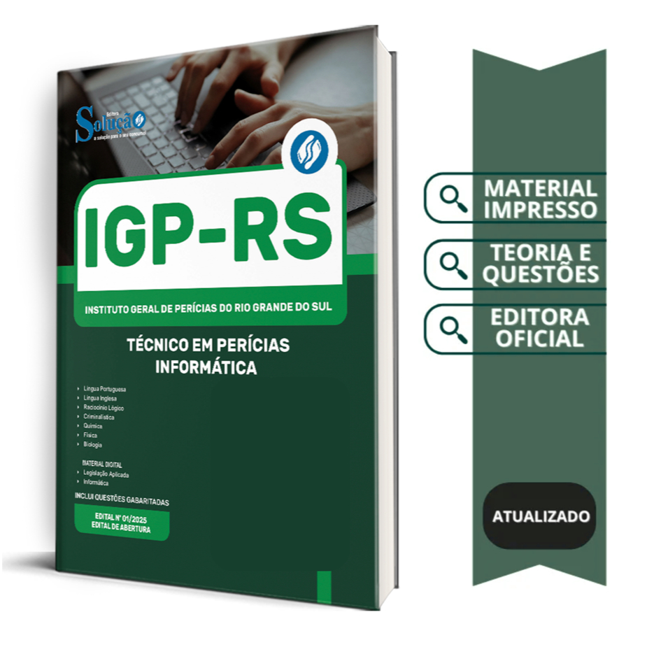 Apostila IGP-RS 2026 - Técnico em Perícias - Informática