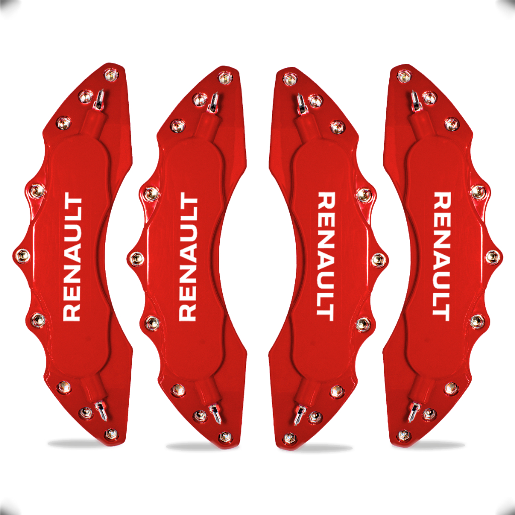 Capa de Pinça de Freio Universal Logo Renault Sandero Logan Stepway Kwid Duster Captur Megane Scenic Clio Oroch + Cola
