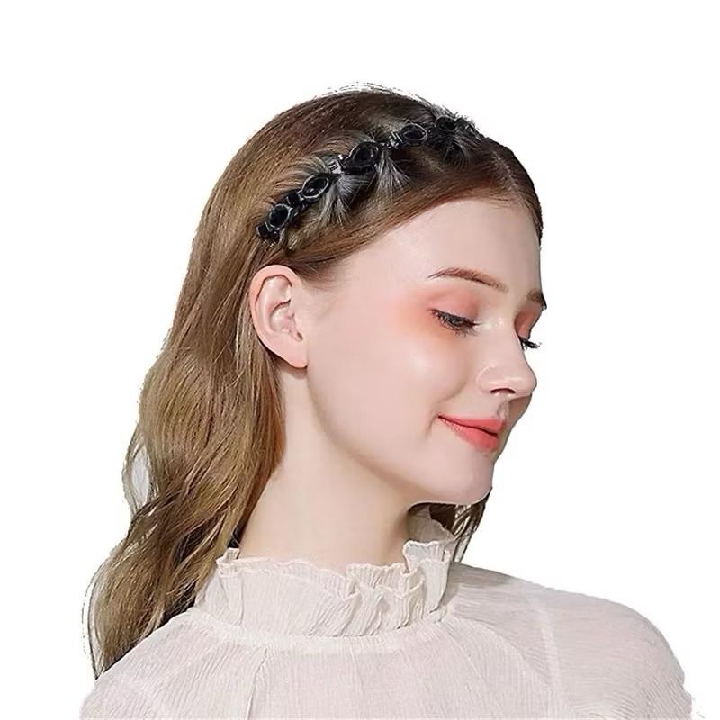 Tiara de Plástico com Presilhas Embutidas – Praticidade e Estilo no Dia a Dia em Oferta na Shopee