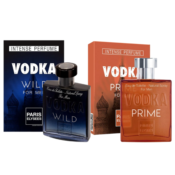 Kit Perfume Vodka Wild + Vodka Prime 100ml Paris Elysees