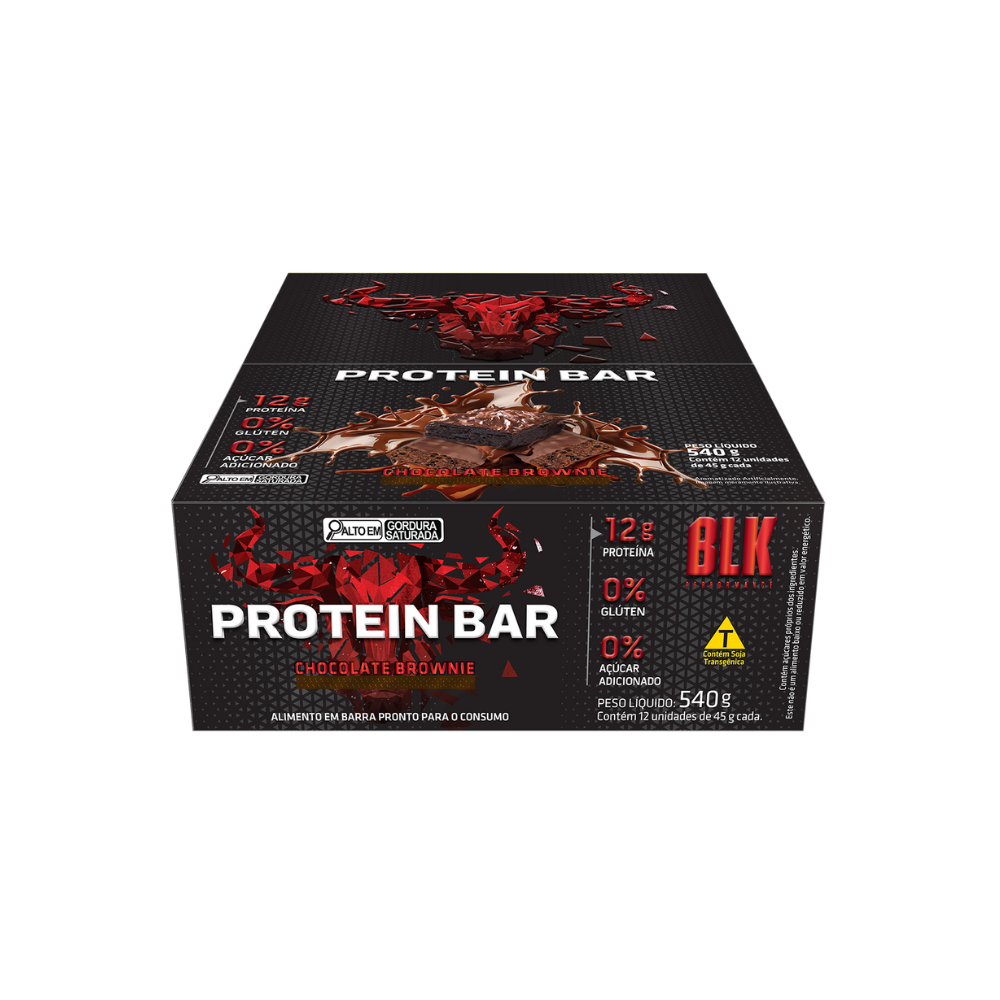 Barra De Proteína Caixa com 12 Unidades Protein Bar - BLK Performance
