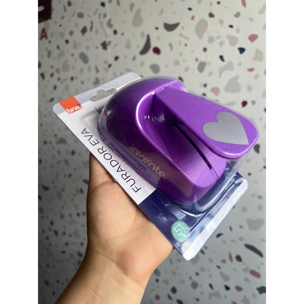 Perfurador Furador EVA Coração 3 Opções de Tamanhos 25mm - 38mm - 51mm BRW