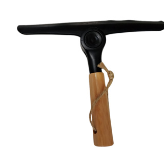 Rodo de pia de cabo de bambu articulável cor preto em Oferta na Shopee