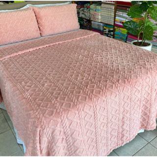 Cobertor Manta Cobre Leito Colcha Aconchego 3 pçs casal QUEEN 2,40x2,60 com fronhas Queem em Oferta na Shopee