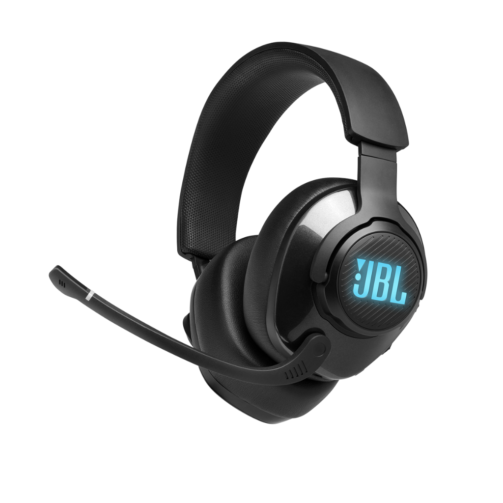 Fone Gamer Headset Over-ear Quantum 400 Preto LED JBL Preto