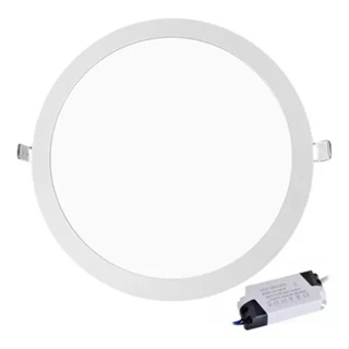 Painel Plafon Embutir Redondo Led 18w Painel Bivolt 22x22 Oferta em Oferta na Shopee