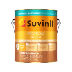 Verniz Proteção Tripla Base Água Cores Brilhante 3,6L Suvinil