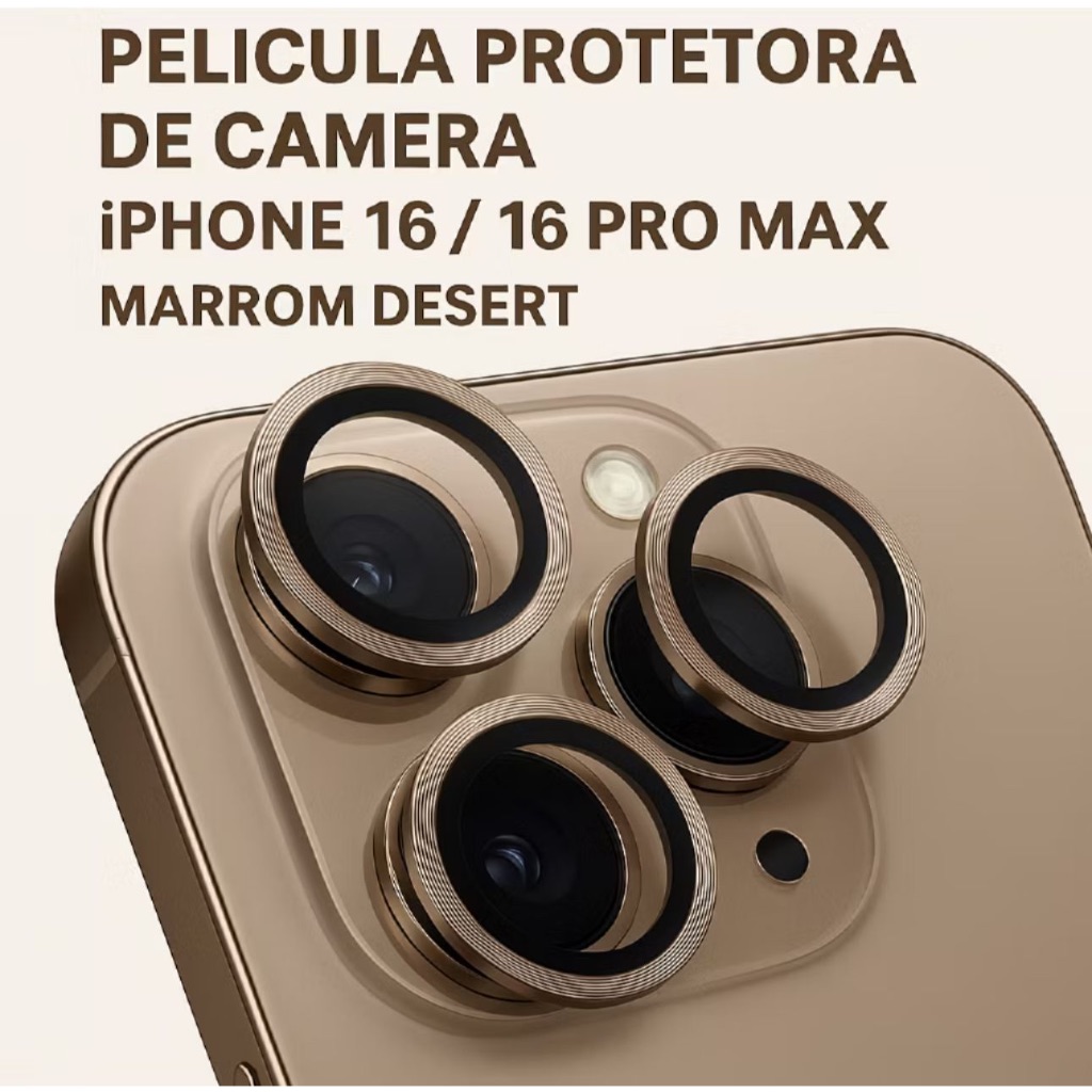 Pelicula de Proteção de Camera Sem Brilho/ para iPhone 16/16 Plus/16 Pro/16 Promax/16E/Lisa/Colorida em Oferta na Shopee