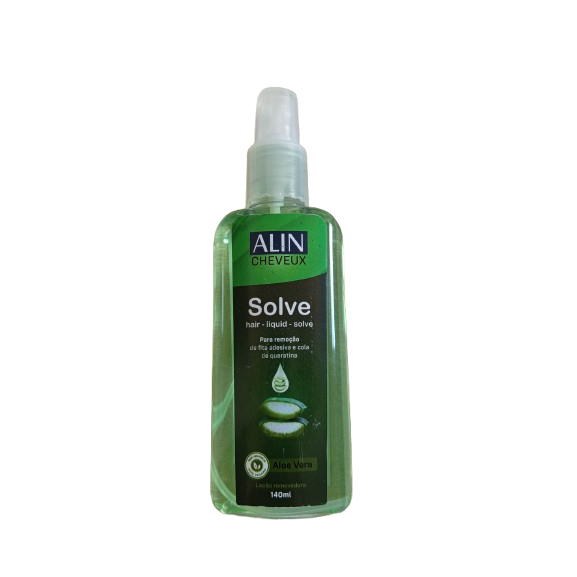 Removedor Alin Solve para Mega hair, Queratina, fita adesiva e proteses