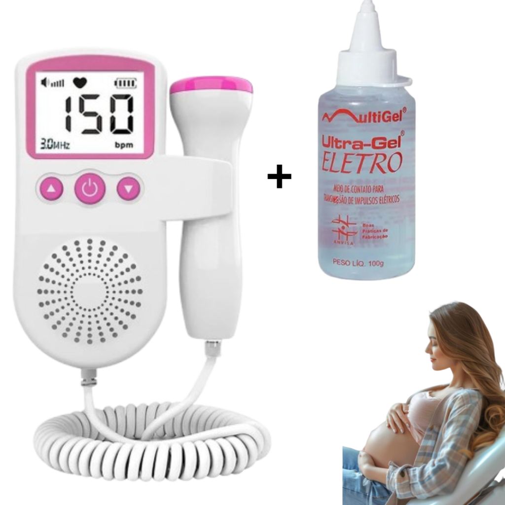 Monitor De Frequência Cardíaca Para Bebês Uso Doméstico Display De Gravidez Detector De Som Fetal Bebê JSL-T501