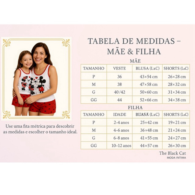 Kit pijama mae e filha conjunto tal mae tal filha regata roupa de dormir  baby doll personagens