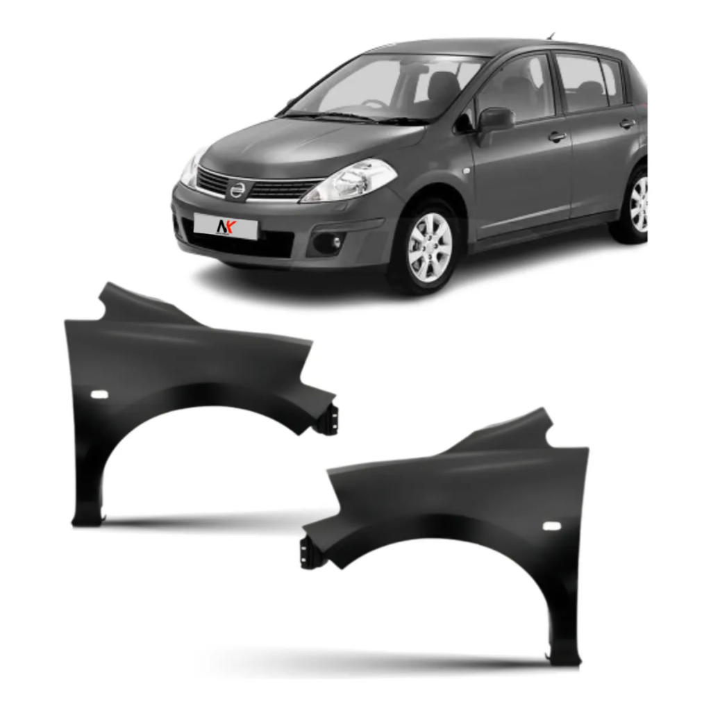 Paralama Dianteiro Tiida 2007 2008 A 2013 Com Furo Direito em Oferta na Shopee