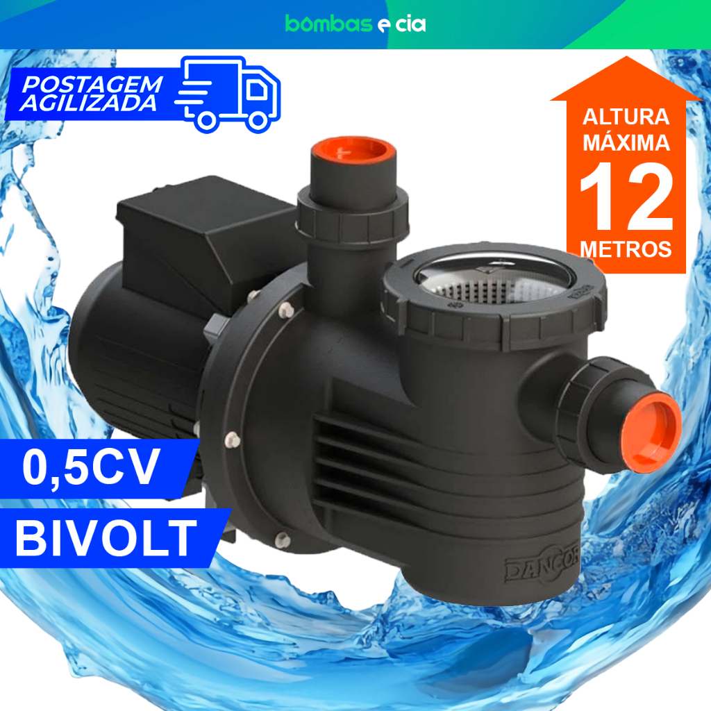 Motobomba Piscina Pratika PF-17w 0,5cv Monofásico 127/220V Com Pré-filtro