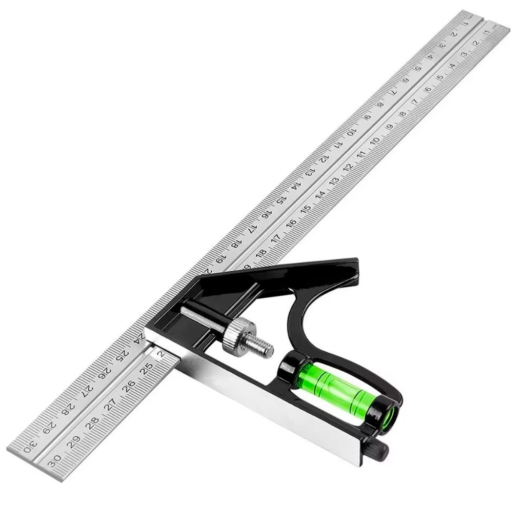 Esquadro Combinado Marcenaria Madeira C/ Régua Carpinteiro em Oferta na Shopee