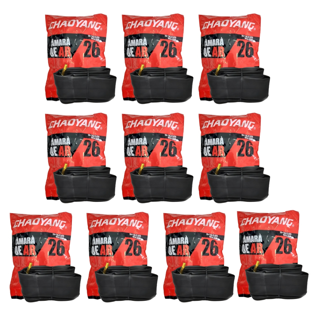 KIT Câmara de Ar Chaoyang Aro 26 x 1.95/2.125 Válvula Schrader Bico Grosso